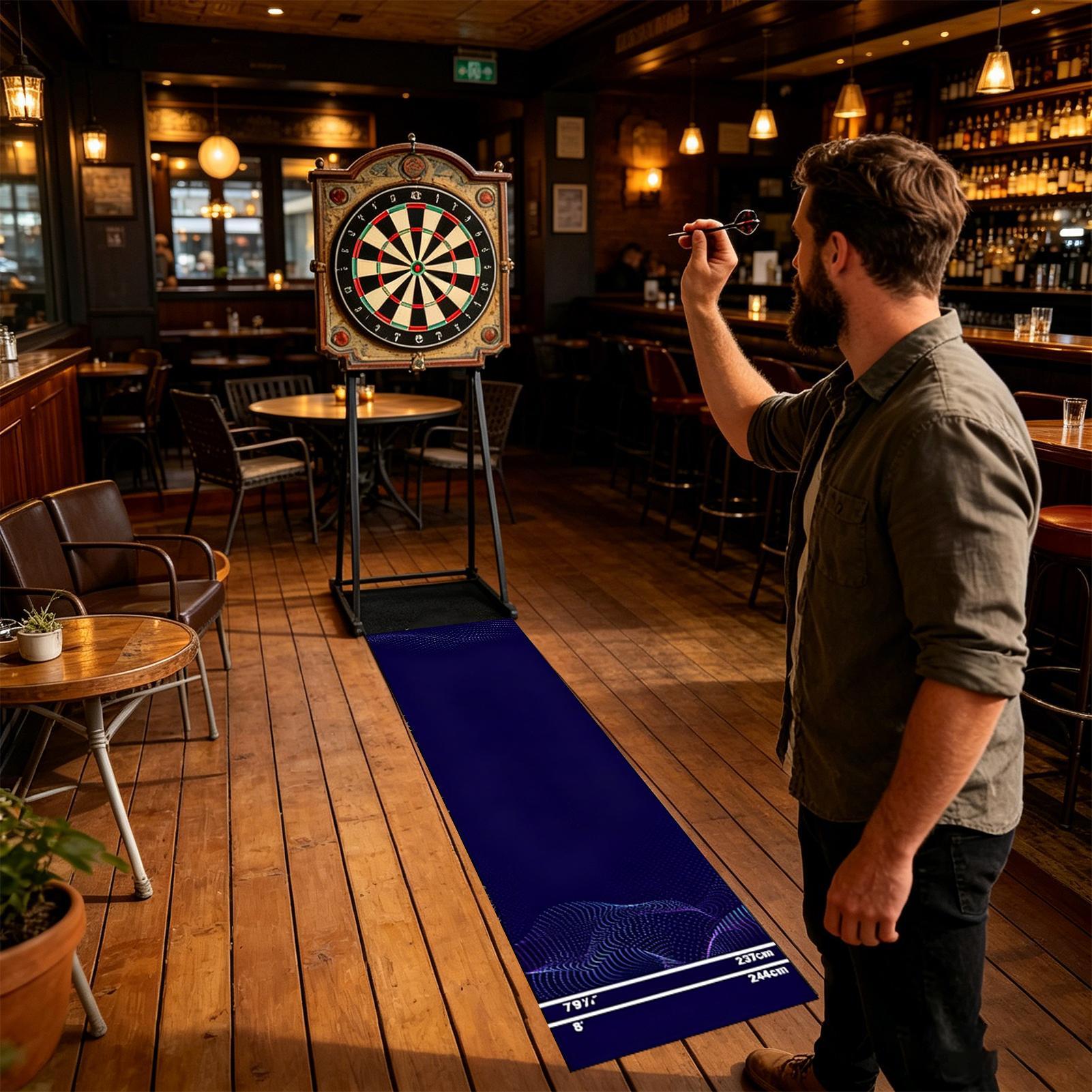 Dart Mat Portable Non-Slip Cry - Throw Distance Board ulasan dan harga