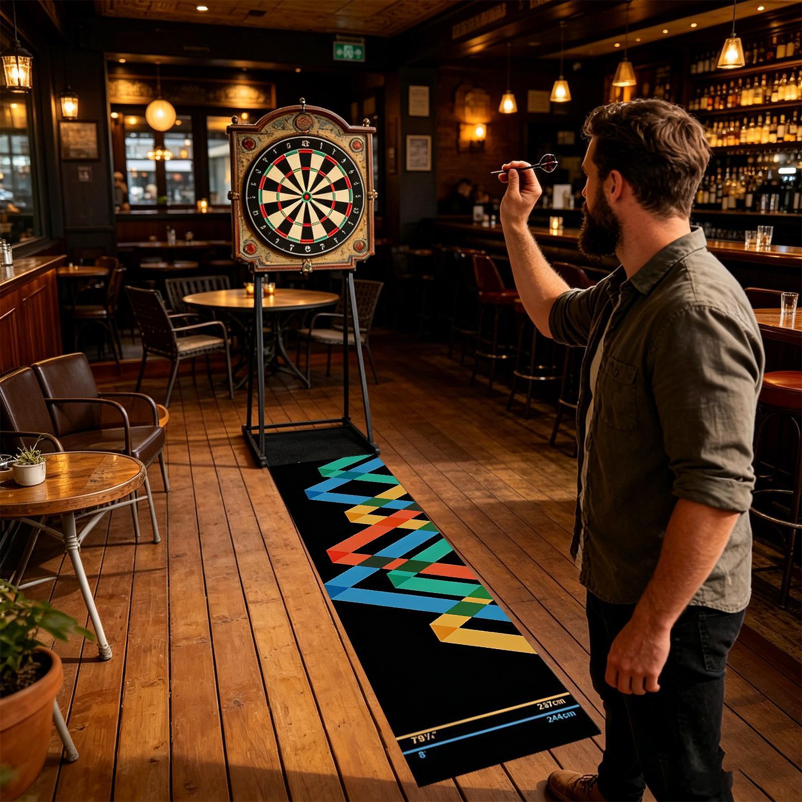Protective Dart Rug Mat Dart B - Throw Distance Board ulasan dan harga