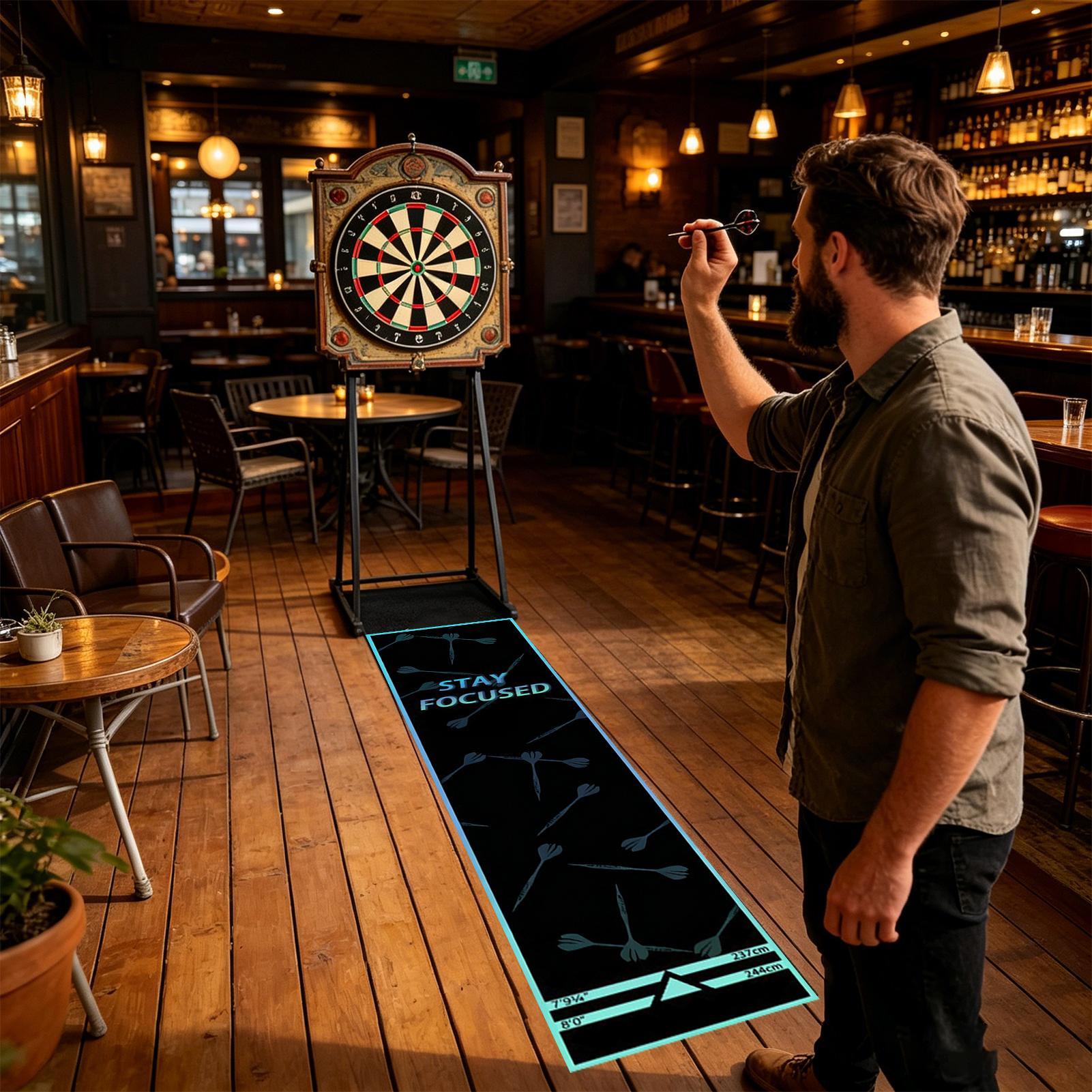 Protective Dart Rug Mat Dart B - Throw Distance Board ulasan dan harga