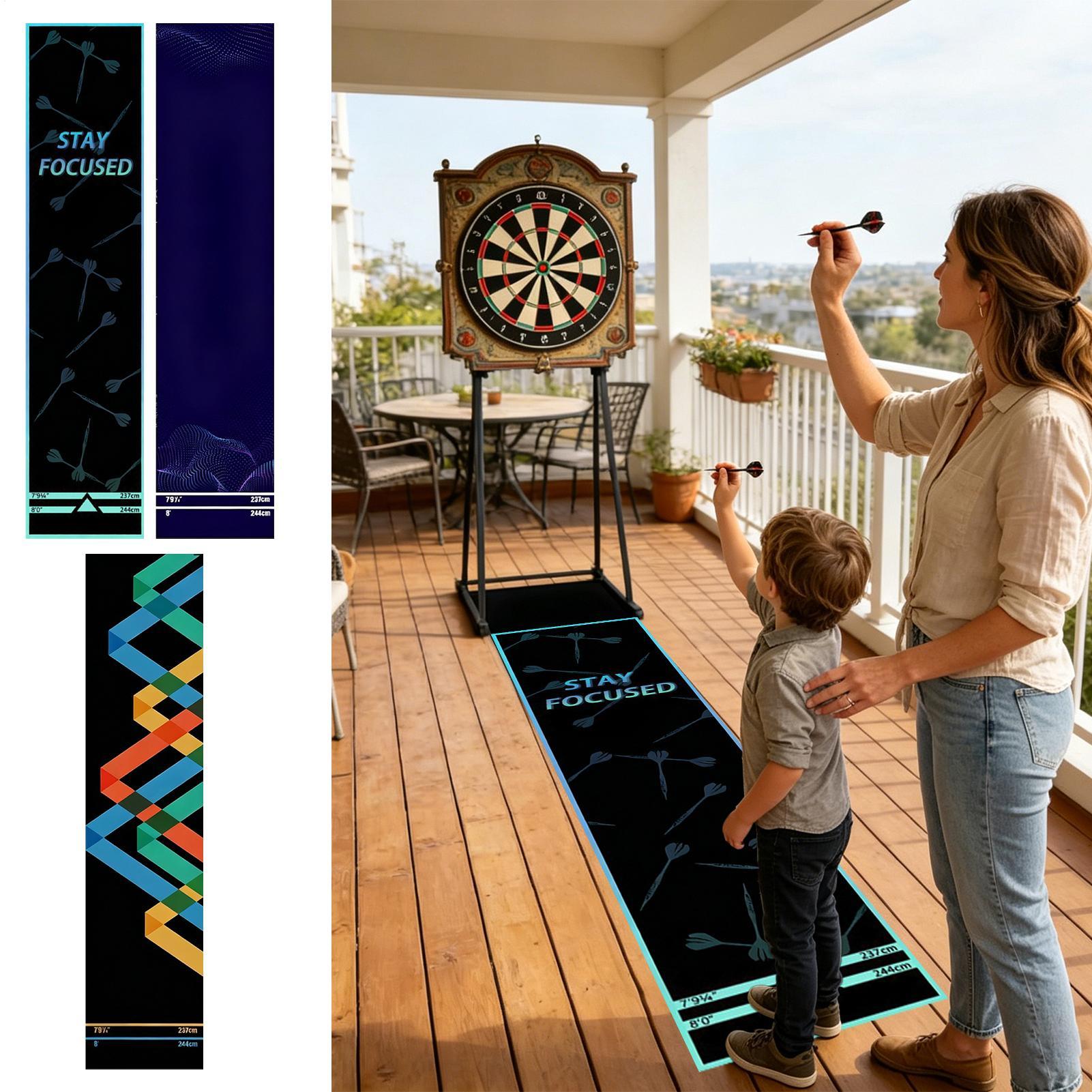 Dart Board Mat Portable Non-Sl - Throw Distance Board ulasan dan harga