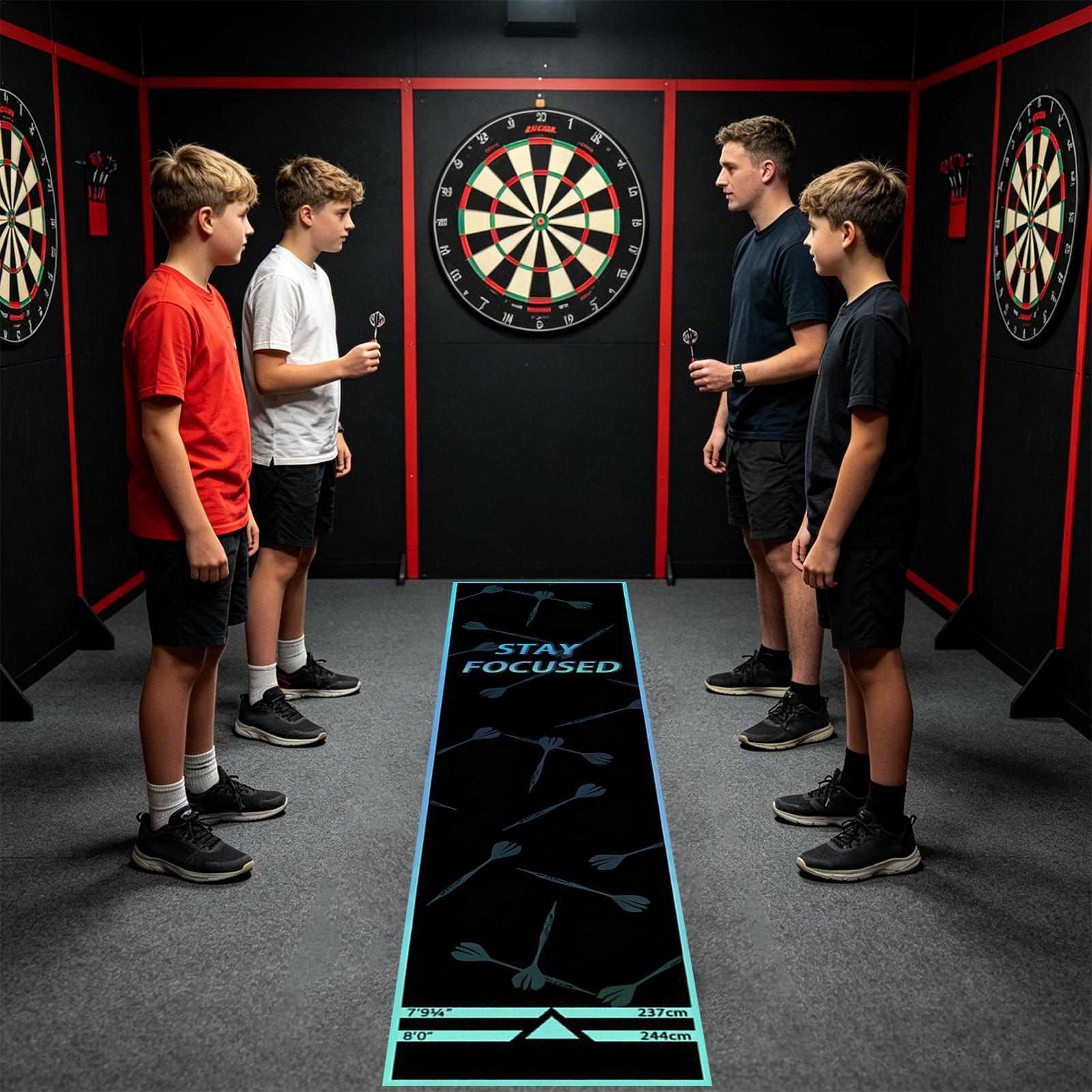 Dart Board Mat Portable Non-Sl - Throw Distance Board ulasan dan harga